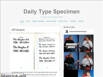 dailytypespecimen.com