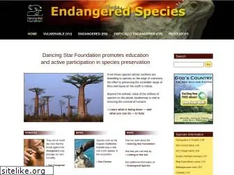 dancingstarendangeredspecies.org