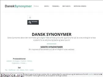 dansksynonymer.com