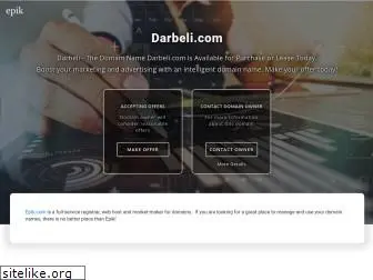 darbeli.com - the domain darbeli.com is for sale for your next darbeli project.