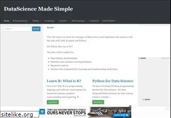 datasciencemadesimple.com