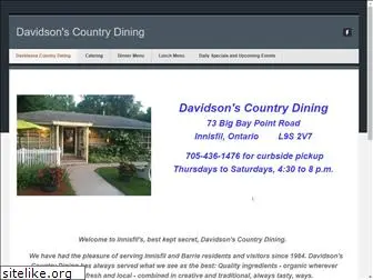 davidsonscountrydining.com