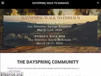 dayspringwalktoemmaus.com