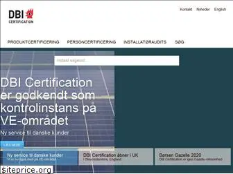 dbicertification.dk