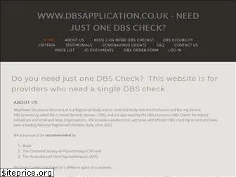 dbsapplication.co.uk