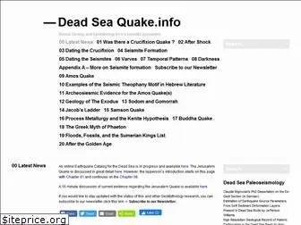 deadseaquake.info