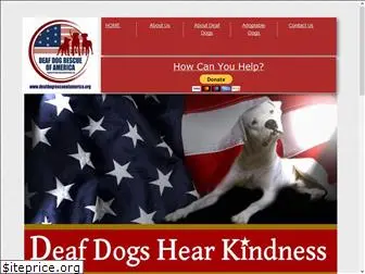 deafdogrescueofamerica.org