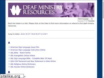 deafministryresources.com