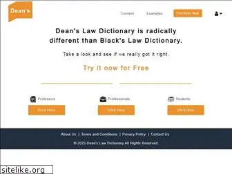 deanslawdictionary.com
