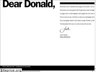 dear-donald.org