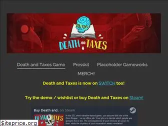 deathandtaxesgame.com