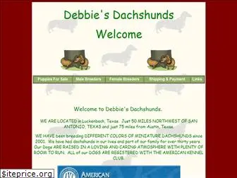 debbiesdachshunds.com