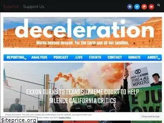 deceleration.news