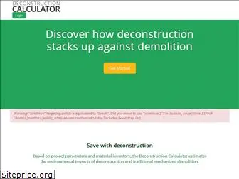 deconstructioncalculator.com
