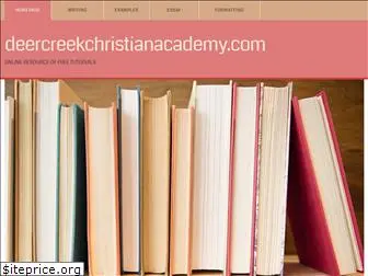 deercreekchristianacademy.com