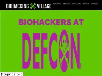 defconbiohackingvillage.org