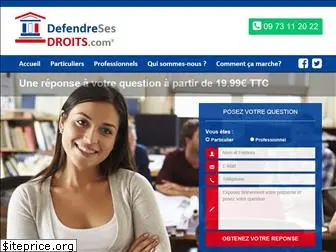 defendresesdroits.com