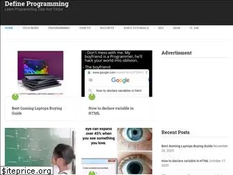defineprogramming.com