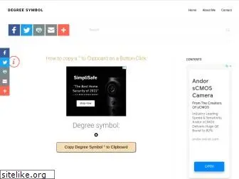 degree-symbol.com
