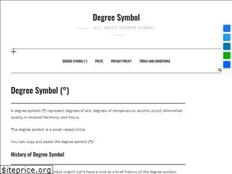 degreesymbol.site