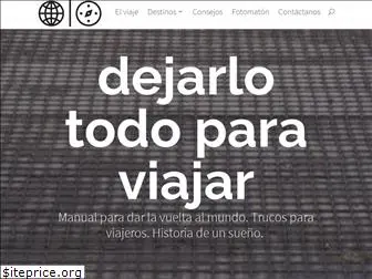 dejarlotodoparaviajar.com