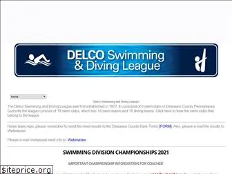 delcoswimmingdivingleague.com