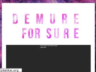 demureforsure.com