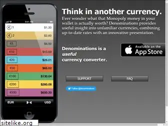 denominations.app