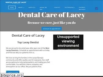 dentalcareoflacey.com