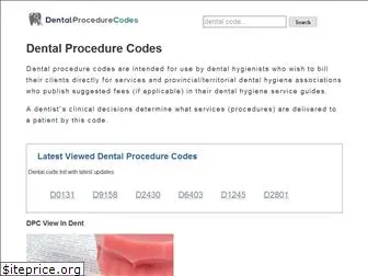 dentalprocedurecodes.com
