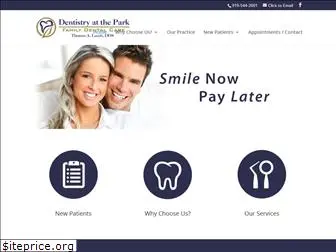 dentistryatthepark.com