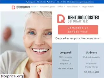 denturologistesduquartier.ca