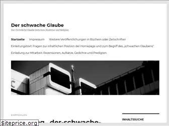 der-schwache-glaube.de