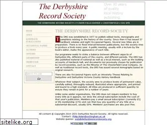 derbyshirerecordsociety.org