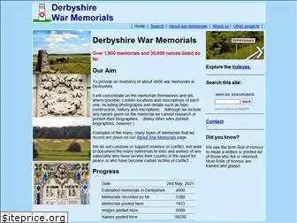 derbyshirewarmemorials.com