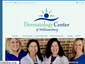 dermatologycenterofwilliamsburg.com