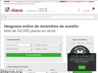 desguacealarcon.com