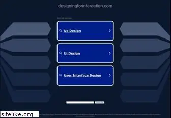 designingforinteraction.com