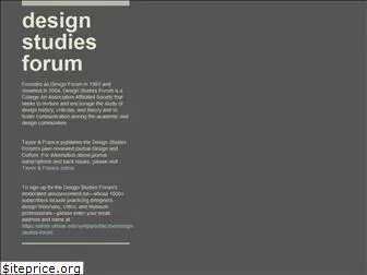 designstudiesforum.org