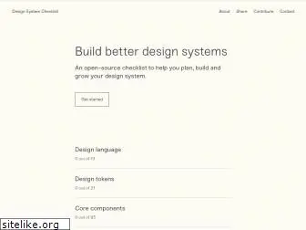 designsystemchecklist.com