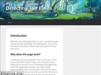 detecting-the-fakes.com