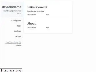 devashish.me