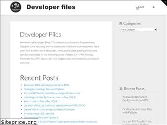 developerfiles.com