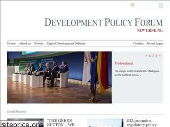 developmentpolicyforum.de