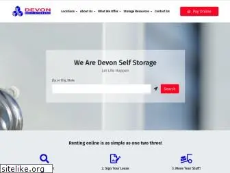 devonselfstorage.com