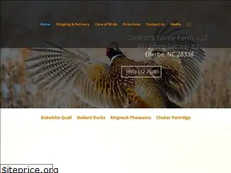 dewittsgamefarm.com