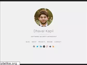 dhavalkapil.com