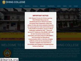 dhingcollege.in