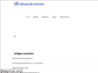 dicasdenomes.com.br