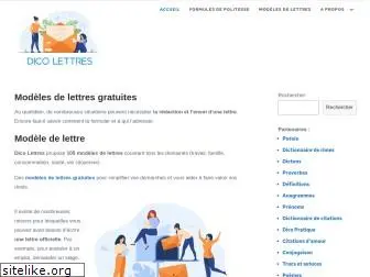 dico-lettres.com